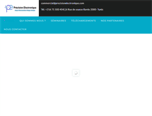 Tablet Screenshot of precisionelectronique.com